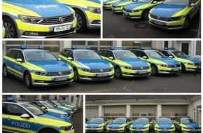 Polizeiinspektion Hameln-Pyrmont/Holzminden: POL-HM: 5 neue Funkstreifenwagen für die Polizeiinspektion Hameln-Pyrmont/Holzminden
