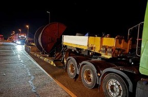 Polizeidirektion Osnabr&uuml;ck: POL-OS: Sattelzug fast doppelt so schwer unterwegs - Schwerpunktkontrolle auf der A 1