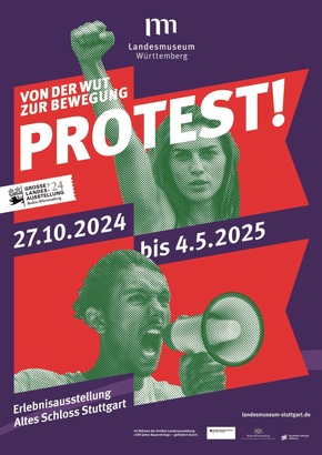 PROTEST! VON DER WUT ZUR BEWEGUNG: Ausstellung ab Oktober 2024 in Stuttgart