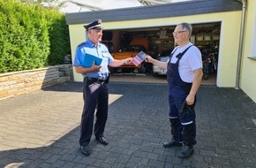 Polizeipräsidium Trier: POL-PPTR: Erfolgreiche Prävention in der Prümer Eifel