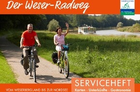 Weserbergland Tourismus e.V.: Neuauflage des kostenfreien Tourenplaners für den gesamten Weser-Radweg / Kompaktes Serviceheft zur individuellen Tourenplanung