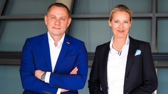 AfD - Alternative für Deutschland: Tino Chrupalla/Alice Weidel: Die Alternative für Deutschland wird dem Urteil selbstverständlich widersprechen