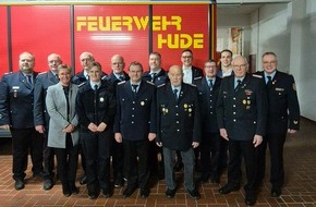 Kreisfeuerwehr Oldenburg: FW-OLL: Jahreshauptversammmlung der Freiwilligen Feuerwehr Hude