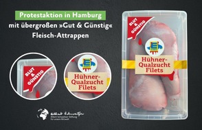 Albert Schweitzer Stiftung für unsere Mitwelt: Einladung: Tierschutzprotest vor der Edeka-Zentrale in Hamburg am 25. Juni
