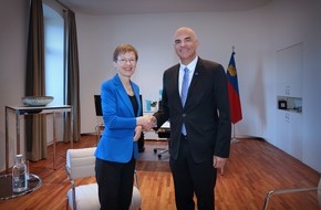 F&uuml;rstentum Liechtenstein: Generalsekret&auml;r Alain Berset besucht Liechtenstein
