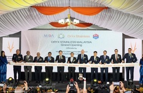 Oryx Stainless AG: ORYX STAINLESS OPENS NEW FLAGSHIP FACILITY IN JOHOR, MALAYSIA - STRENGTHENING GLOBAL CIRCULAR ECONOMY AND GREEN STEEL AMBITIONS