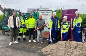 Westconnect GmbH: Pressemeldung: Spatenstich: Westconnect startet Glasfaserausbau in Hagen Garenfeld und Berchum