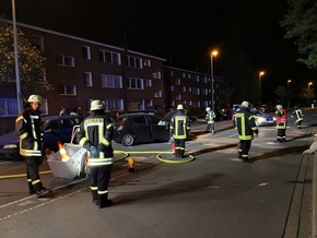 FW-WRN: TH_1 - VU aufgerissene Ölwanne - Rettungsdienst vor Ort