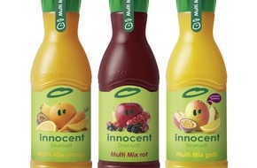 innocent Deutschland GmbH: innocent Multi-Mix-Range: Neues Design & gleiche Rezeptur