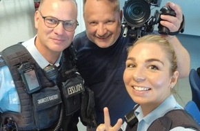Bundespolizeiinspektion Magdeburg: BPOLI MD: Streifenbegleitung: Bundespolizisten mit einer Wochenserie bei MDR um 4
