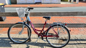 Polizeiinspektion Wilhelmshaven/Friesland: POL-WHV: Fahrrad sichergestellt - Eigentümer bzw. Zeugen gesucht (mit Foto)