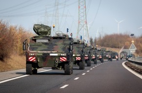 Territoriales Führungskommando der Bundeswehr: Vermehrt Bundeswehrkonvois in Schleswig-Holstein, Hamburg und Niedersachsen unterwegs