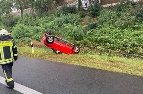 Feuerwehr Mülheim an der Ruhr: FW-MH: Verkehrsunfall BAB40 mit verletzter Person #fwmh