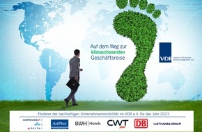 Verband Deutsches Reisemanagement e.V. (VDR): Geschäftliche Mobilität im Einklang mit Klimazielen / Der Verband Deutsches Reisemanagement e.V. (VDR) fördert proaktives Handeln zur Senkung des CO2-Fußabdrucks bei Geschäftsreisen