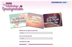 Monsterzeug GmbH: Die ausgefallensten Sprüche zum Valentinstag 2.0 - Mit vier Klicks zur idealen Botschaft!