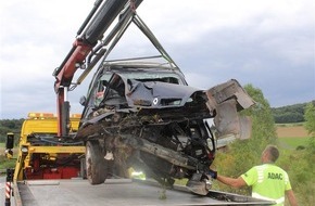 Polizeipräsidium Trier: POL-PPTR: Unfall mit Schwerverletztem