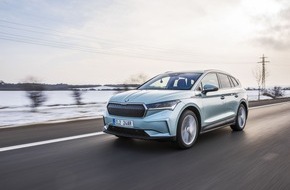 Skoda Auto Deutschland GmbH: Clevere Tipps für die optimale Reichweite des ŠKODA ENYAQ iV im Winter