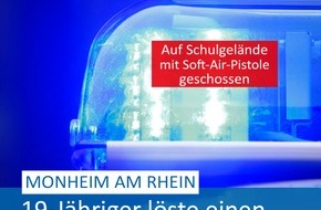 Polizei Mettmann: POL-ME: Mit Soft-Air-Pistole geschossen: 19-Jähriger löste einen größeren Polizeieinsatz aus - Monheim am Rhein - 2308046