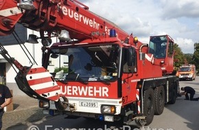 Feuerwehr Bottrop: FW-BOT: Unterstützung der Polizei bei einem Bergungseinsatz