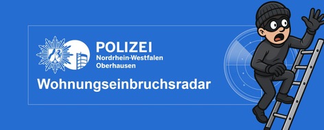 Polizeipräsidium Oberhausen: POL-OB: Wohnungseinbruchsradar in Oberhausen