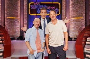 NDR / Das Erste: 10 Jahre „Wer weiß denn sowas?“ – das muss gefeiert werden! / Die große Jubiläumsausgabe “Wer weiß denn sowas XXL” mit Kai Pflaume, Wotan Wilke Möhring und Bernhard Hoëcker