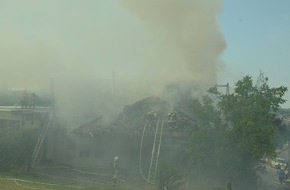 Kreisfeuerwehrverband Calw e.V.: FW-CW: Großbrand in Zimmerei