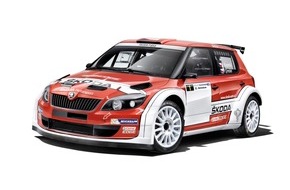 Skoda Auto Deutschland GmbH: 40 Jahre SKODA RS: Zwei Fabia Super 2000 bei der Rallye Bohemia im Look von 1974 am Start (FOTO)