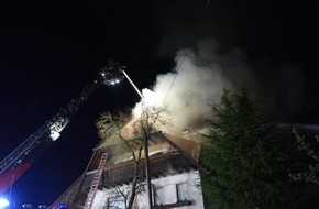 Kreisfeuerwehrverband Calw e.V.: KFV-CW: Brand in Neuweiler Wohnaus fordert Verletzte und ein Todesopfer