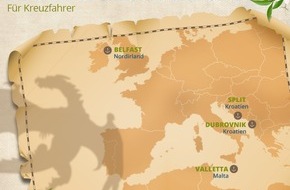 Urlaubsguru GmbH: Während einer Kreuzfahrt beliebte Game-of-Thrones-Drehorte entdecken