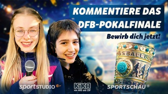 KiKA - Der Kinderkanal ARD/ZDF: KiKA, ARD-Sportschau und ZDF-Sportstudio machen DFB-Pokalfinale der Frauen und M&auml;nner zum Erlebnis f&uuml;r Kinder / Live-&Uuml;bertragungen auf kika.de und in der KiKA-App / Bis 12. April 2026 bewerben