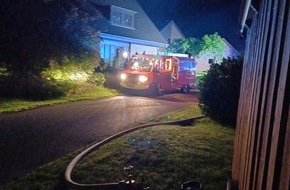 Kreisfeuerwehr Rotenburg (Wümme): FW-ROW: Feuer in Garage