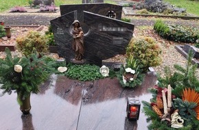 Polizei Homberg: POL-HR: Folgemeldung: Einbruch in Friedhofskapelle und Besch&auml;digung von Grabst&auml;tten - Bronzestatue entwendet