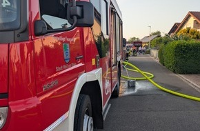 Feuerwehr Weil am Rhein: Feuerwehr Weil: Kellerbrand im Ortsteil M&auml;rkt