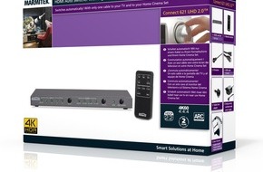 Schnepel GmbH & Co. KG: Connect 621 UHD 2.0: HDMI Switch von Marmitek