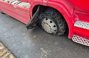 Polizeidirektion Bad Segeberg: POL-SE: Pinneberg / A 23 - Fahrer eines Betonmischers verhinderte Lkw-Brand