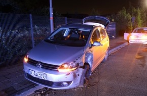 Polizei Rheinisch-Bergischer Kreis: POL-RBK: Wermelskirchen - Alkoholisiert in zwei geparkte Pkw gefahren