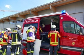 Freiwillige Feuerwehr Stockach: FW Stockach: Brand einer Lagerhalle