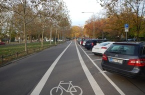 ADAC Hessen-Thüringen e.V.: Radrouten in Wiesbaden haben Stärken und Schwächen - ADAC Test: Radwegbreiten in zehn Landeshauptstädten