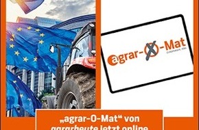 dlv Deutscher Landwirtschaftsverlag GmbH: Der Agrar-O-Mat von agrarheute: Entscheidungshilfe für Landwirte zur Europawahl