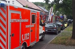 Feuerwehr Dortmund: FW-DO: Küchenbrand in Mehrfamilienhaus // Bewohnerin erfolgreich wiederbelebt