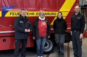 Feuerwehr Offenburg: FW-OG: Hilfe dort, wo Hilfe Not tut. Feuerwehr Offenburg spendet Festgewinn an Hilfseinrichtungen