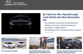 HYUNDAI SUISSE, BERSAN Automotive Switzerland AG: Hyundai Suisse hat eine neue Presse-Website