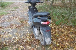 Polizeiinspektion Delmenhorst / Oldenburg - Land / Wesermarsch: POL-DEL: Landkreis Wesermarsch: Aufgefundener Motorroller in Nordenham