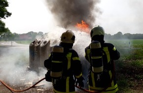 Feuerwehr Dorsten: FW-Dorsten: Ein Samstag. Zwei Brandstiftungen.