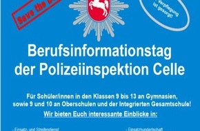 Polizeiinspektion Celle: POL-CE: Celle -  Polizei sucht neue Teamplayer! Berufsinfotag für Schüler am Samstag, 01. September 2018 bei der Polizeiinspektion Celle