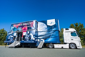 DISCOVER INDUSTRY in Mössingen (09.-11.01.): Erlebnis-Lern-Truck macht Lust auf Berufe in der Industrie