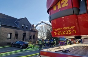 Feuerwehr Gevelsberg: FW-EN: Feuerwehren Gevelsberg und Wetter (Ruhr) bekämpfen Wohnungsbrand an der Stadtgrenze