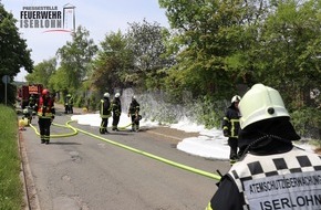 Feuerwehr Iserlohn: FW-MK: Feuer an der Giesestraße