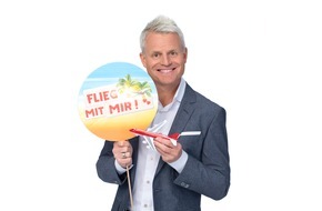 ARD Das Erste: Das Erste: "Flieg mit mir!" - das neue Reisequiz für Singles mit Guido Cantz
15 Folgen ab 18. August 2017, freitags um 18:50 Uhr