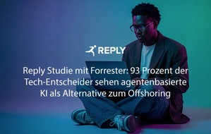 Reply Deutschland SE: Reply Studie: 93 Prozent der Tech-Entscheider sehen agentenbasierte KI als Alternative zur traditionellen Softwareentwicklung